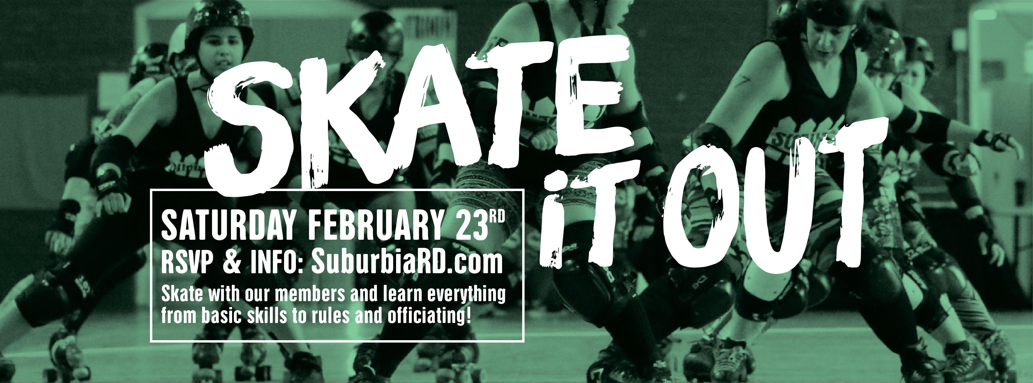Skate It Out on Saturday, February 23rd